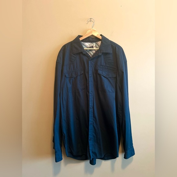 Magellan Sportswear | Navy Blue Button-Up Shirt, Men’s XXL - Picture 3 of 7